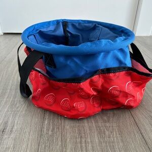 LEGO Red & Blue Storage Bin Organizer Tote Toy Basket